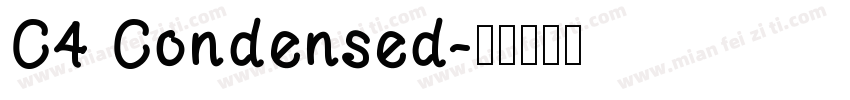 C4 Condensed字体转换